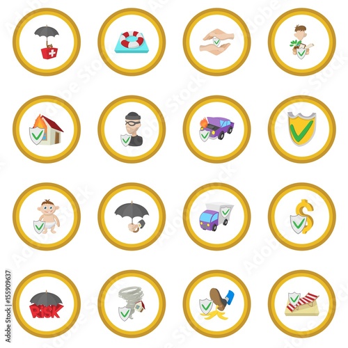 Insurance icon circle