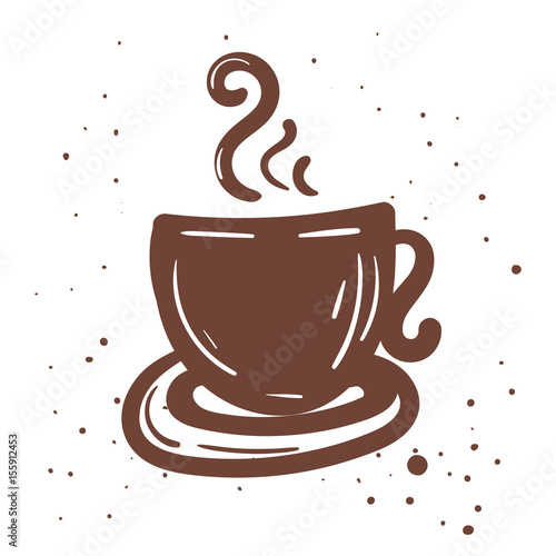 Illustration of coffee cup. Vector