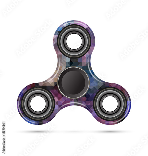 Spinner mosaic design illustration