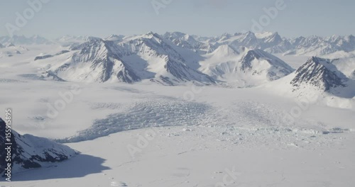 greenland glacier areal ice snow