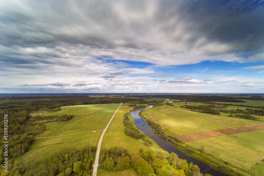 Upper reaches of a Venta river, Latvia. Upper reaches of a Venta river, Latvia.