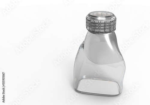 Glass bottle 3D