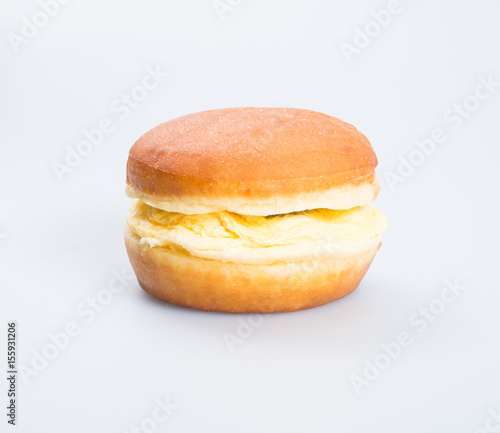 burger or egg burger on a background.