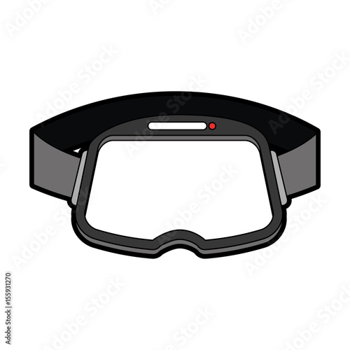 virtual reality glasses icon vector illustration design