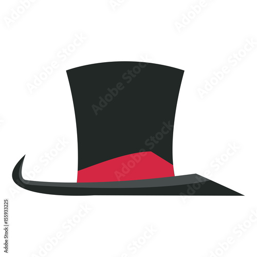 hat with host entertainment show accessories vector illustration