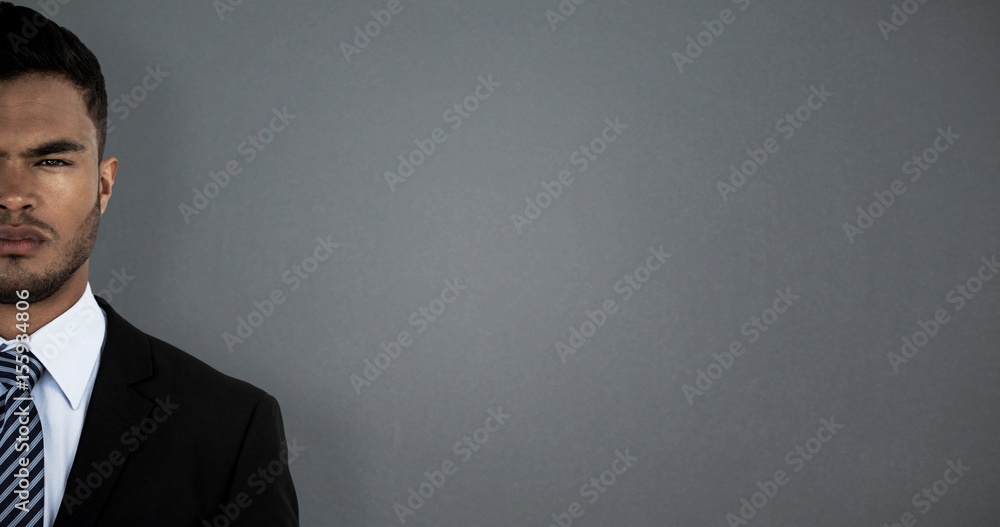 Composite image of portrait of serious businessman Composite image of portrait of serious businessman