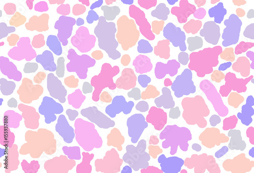 Hand drawn spot seamless pattern. Abstract pastel spots background.