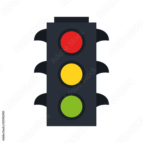 traffic light icon image vector illustration design 
