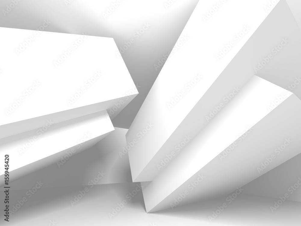 Futuristic White Architecture Design Background Futuristic White Architecture Design Background