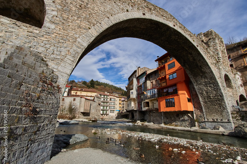 Camprodon village in Girona, Spain photo