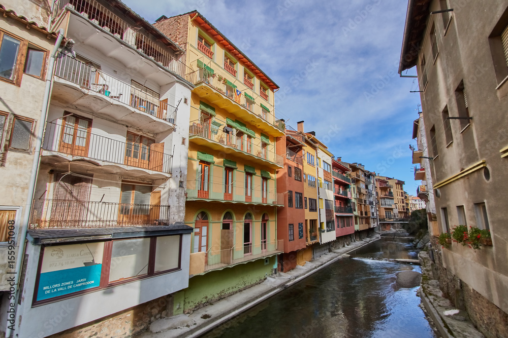 Camprodon village in Girona, Spain