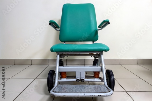 chair, wheelchair for sick physically disabled people
