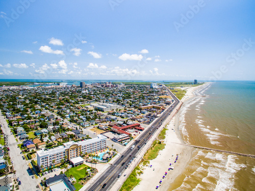 Galveston Texas from the air  photo