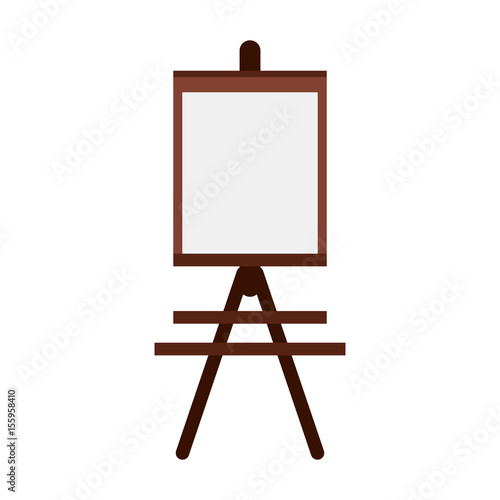 easel paint or painting icon image vector illustration design 