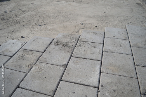 New Leayed Stones On A Pavement