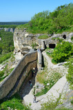 Крым, Бахчисарай, пещерный город Чуфут Кале весной
