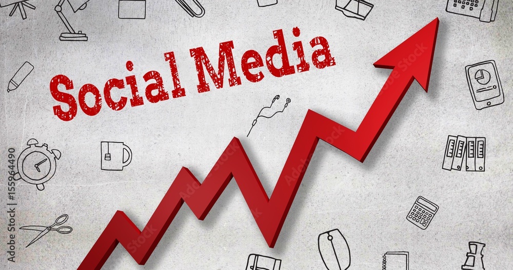 Composite image of close up of social media text Composite image of close up of social media text