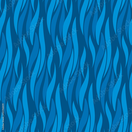 Abstract wave blue seamless pattern. Concept modern geometry repeatable motif for surface design, wrapping paper, fabric.