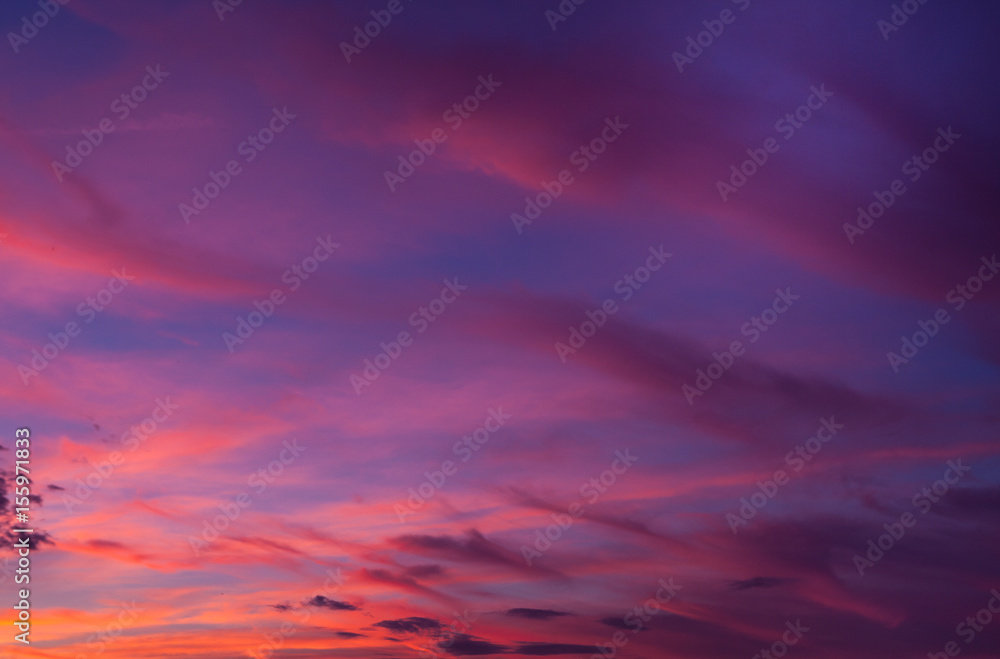 Fototapeta premium Dramatic sunset and sunrise sky