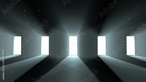 Doors opening. Right choice. Alpha mask. HD 1080.