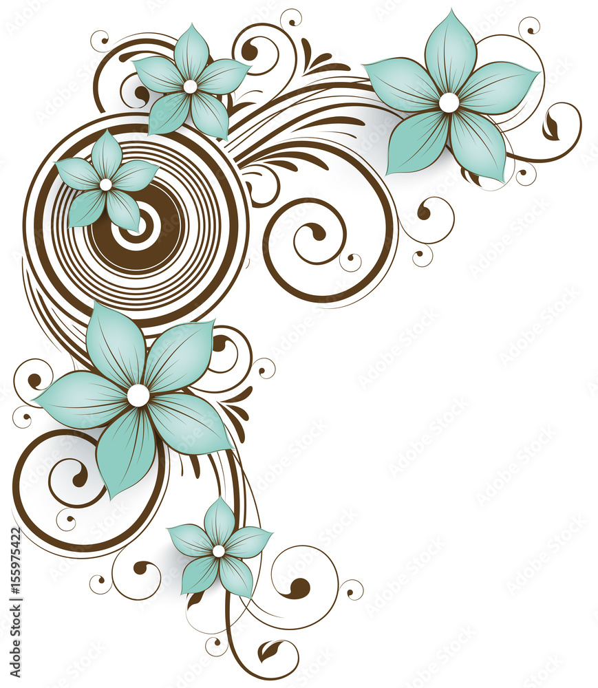 Abstract floral background for design Abstract floral background for design