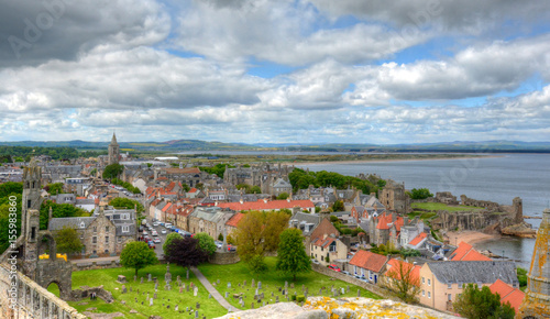 Valokuva Aerial View of St. Andrews, Scotland.