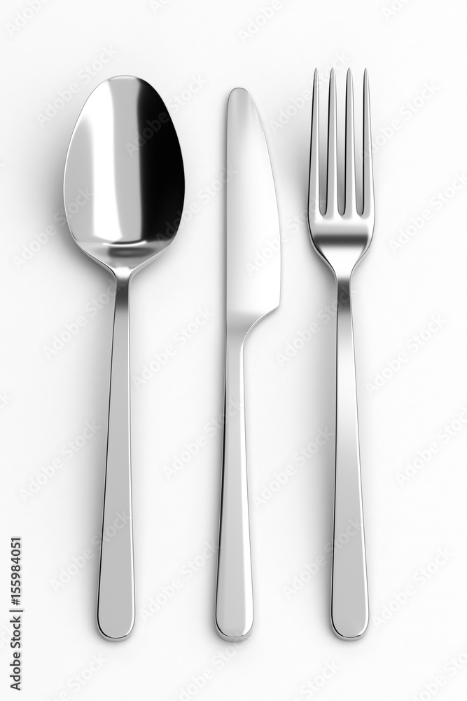Fork, spoon and knife Fork, spoon and knife