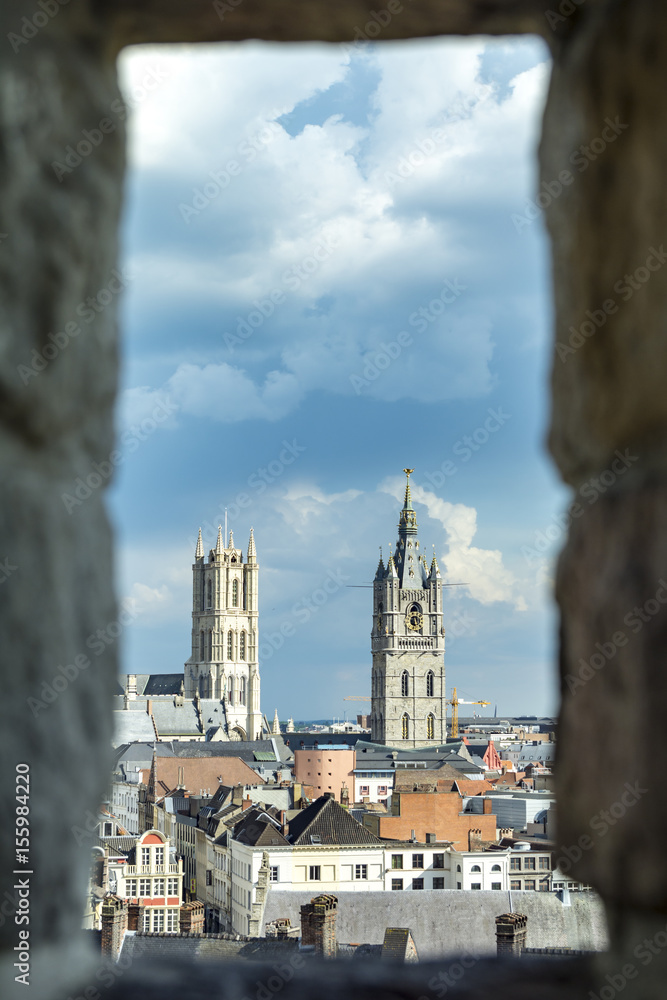 Obraz premium Gent, old town in Belgium