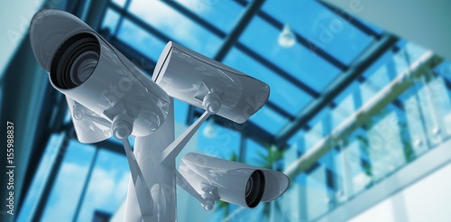 Composite image of cctv camera