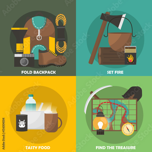 Camping Colored Compositions
