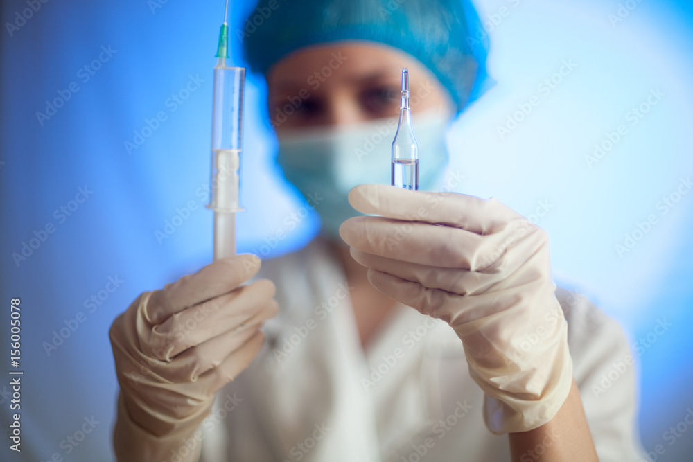 Nurse with a syringe Nurse with a syringe