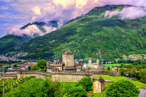 European Alps in Bellinzona, Switzerland