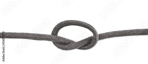 Shoelace knot isolated