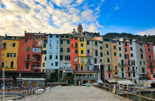 The small town in Porto Venere located on the Ligurian coast of Italy, the province of La Spezia