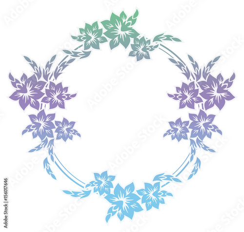 Beautiful raster round frame with gradient filled.