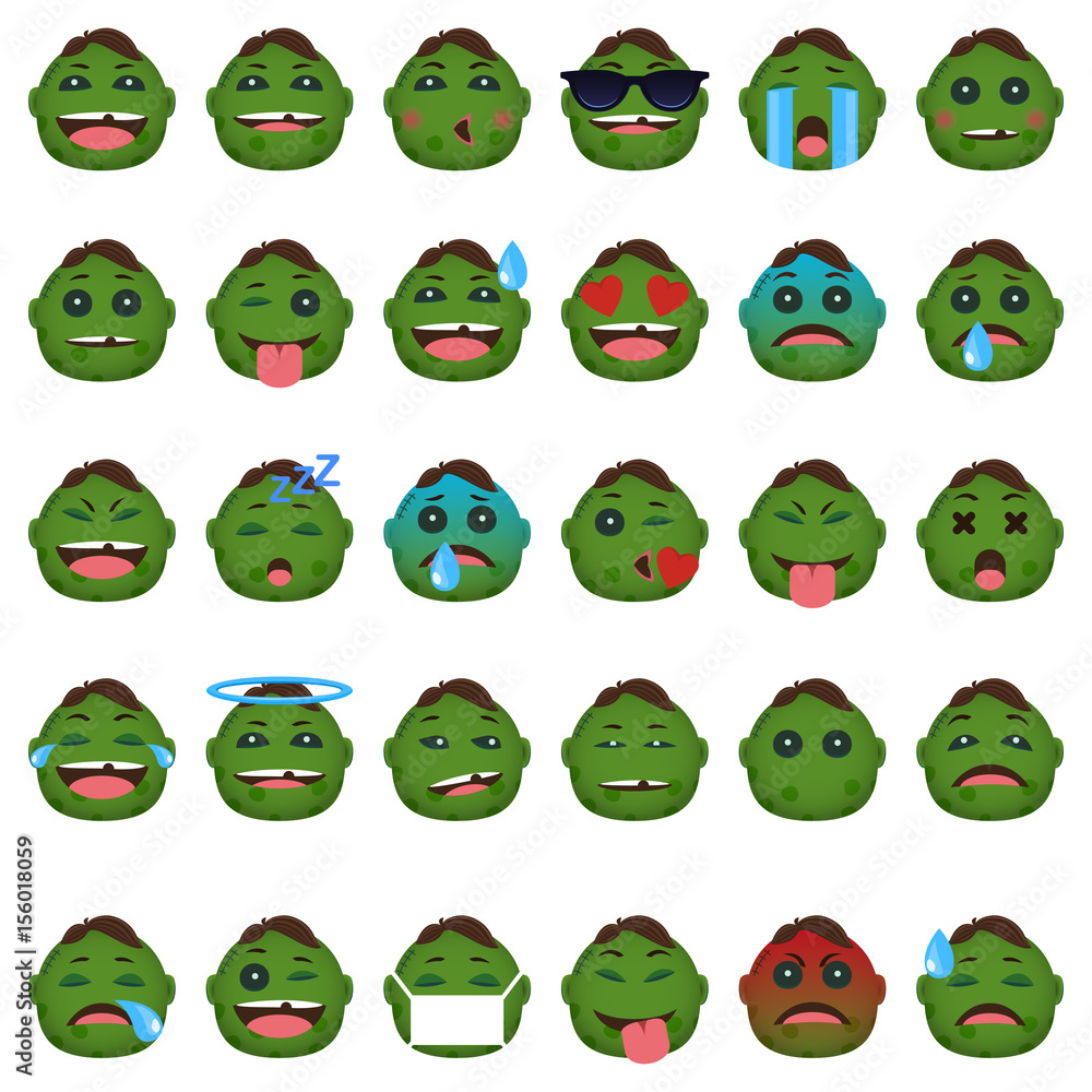 zombie face emoticon collection zombie face emoticon collection