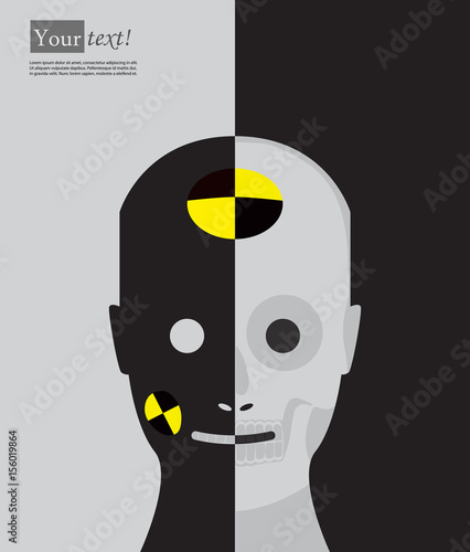 Crash test dummy skeleton