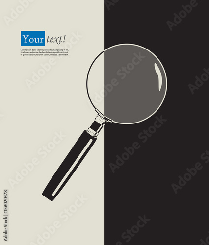 Magnifying glass black