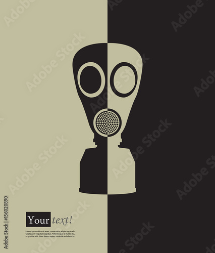 Retro gas mask black