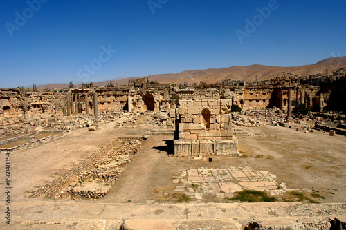 Overview of Great Court, Baalbek Lebanon 