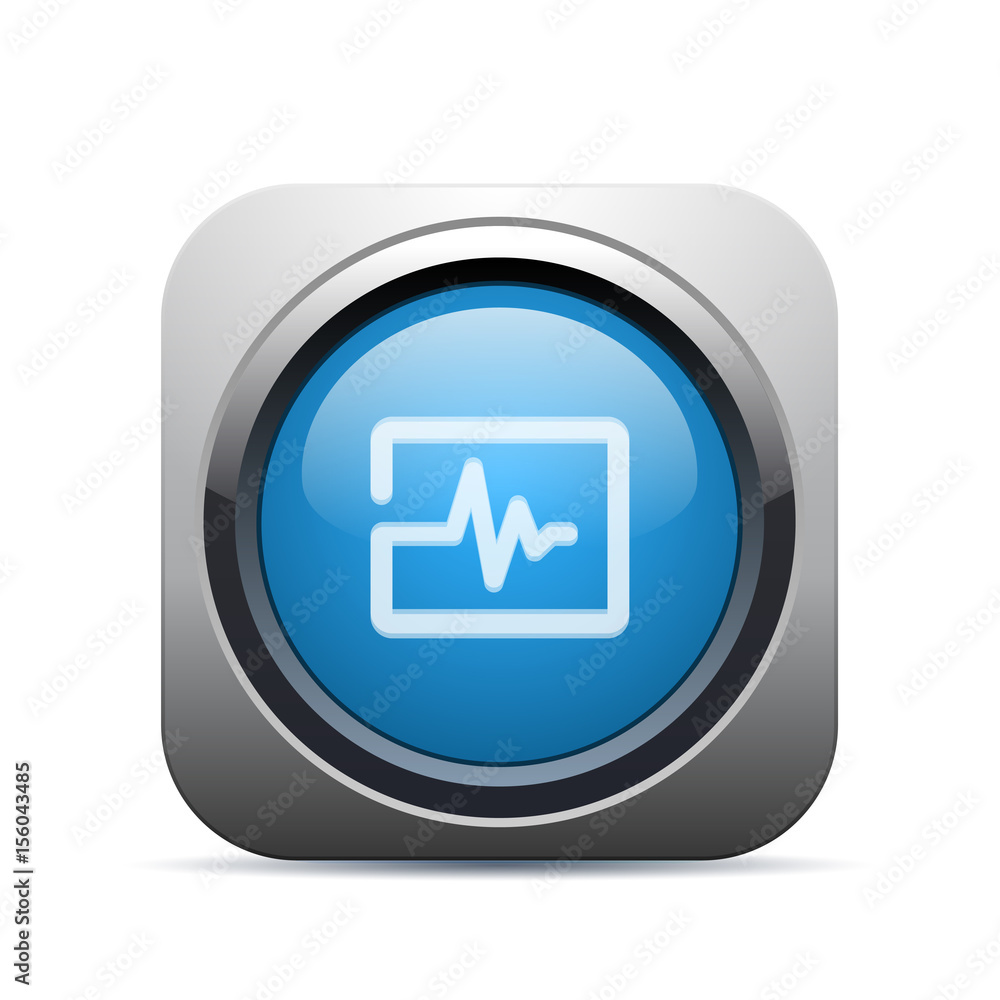Square Push-Button - Vector Square Push-Button - Vector