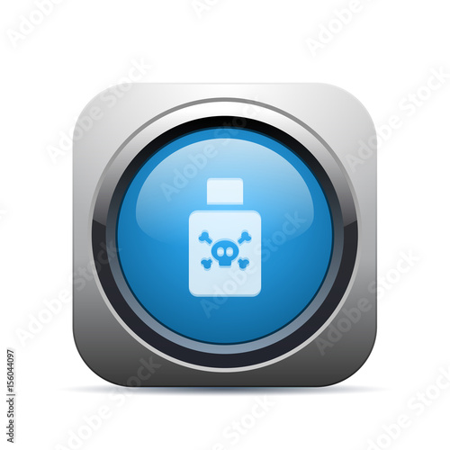Square Push-Button - Vector