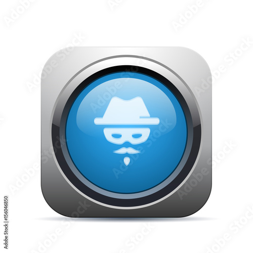 Square Push-Button - Vector