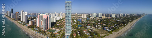 фотографія Aerial image of sunny Isles Beach Florida USA
