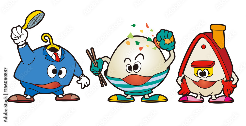 衣食住のキャラクター 服キャラ ご飯キャラ 家キャラ Stock イラスト Adobe Stock 衣食住のキャラクター 服キャラ ご飯キャラ 家キャラ Stock イラスト Adobe Stock