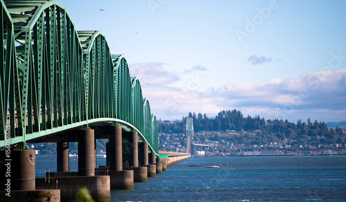 Bridge structure Columbia River in Astoria Pacific photo