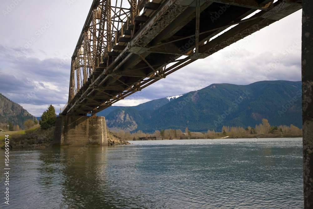 Old rusted bridge