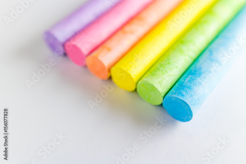 Rainbow chalk