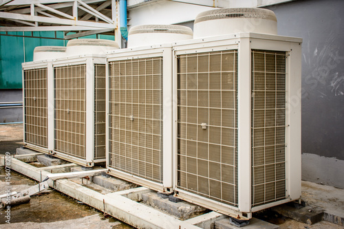 photo of huge air conditioner outdoor type