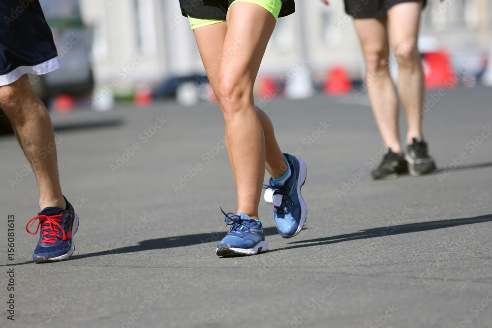 legs running athletes on the course